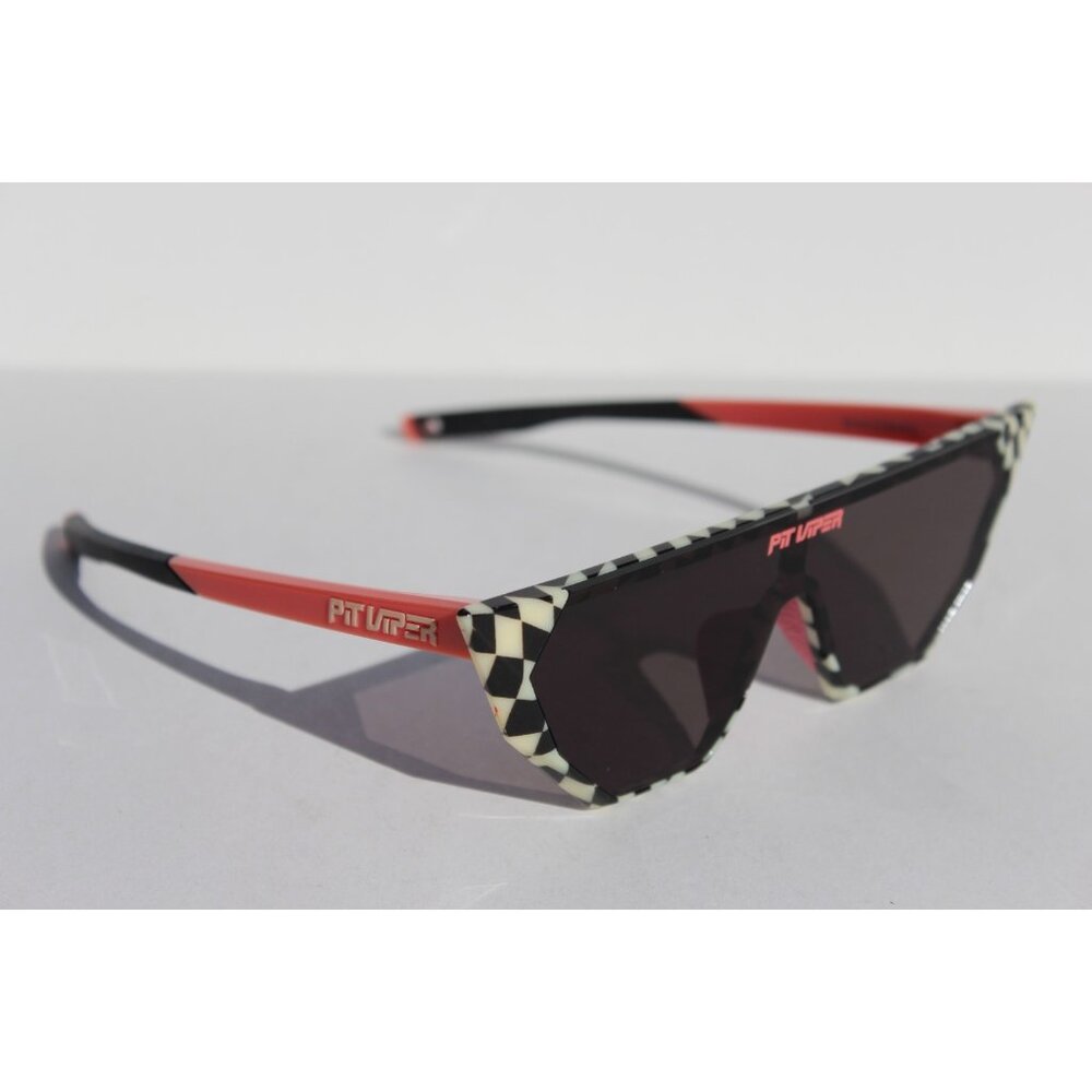 PIT VIPER The Victory Lame Showroom Sunglasses Checkered/Smoke NEW - Picture 7 of 11